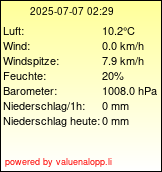 Klicken Sie hier um die Wetterstation abzurufen !
